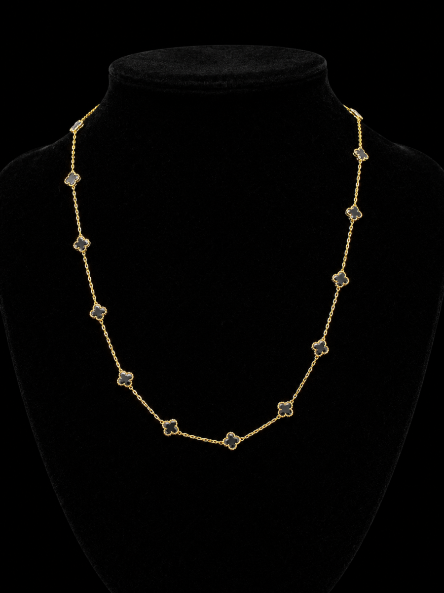 10k gold clover chain