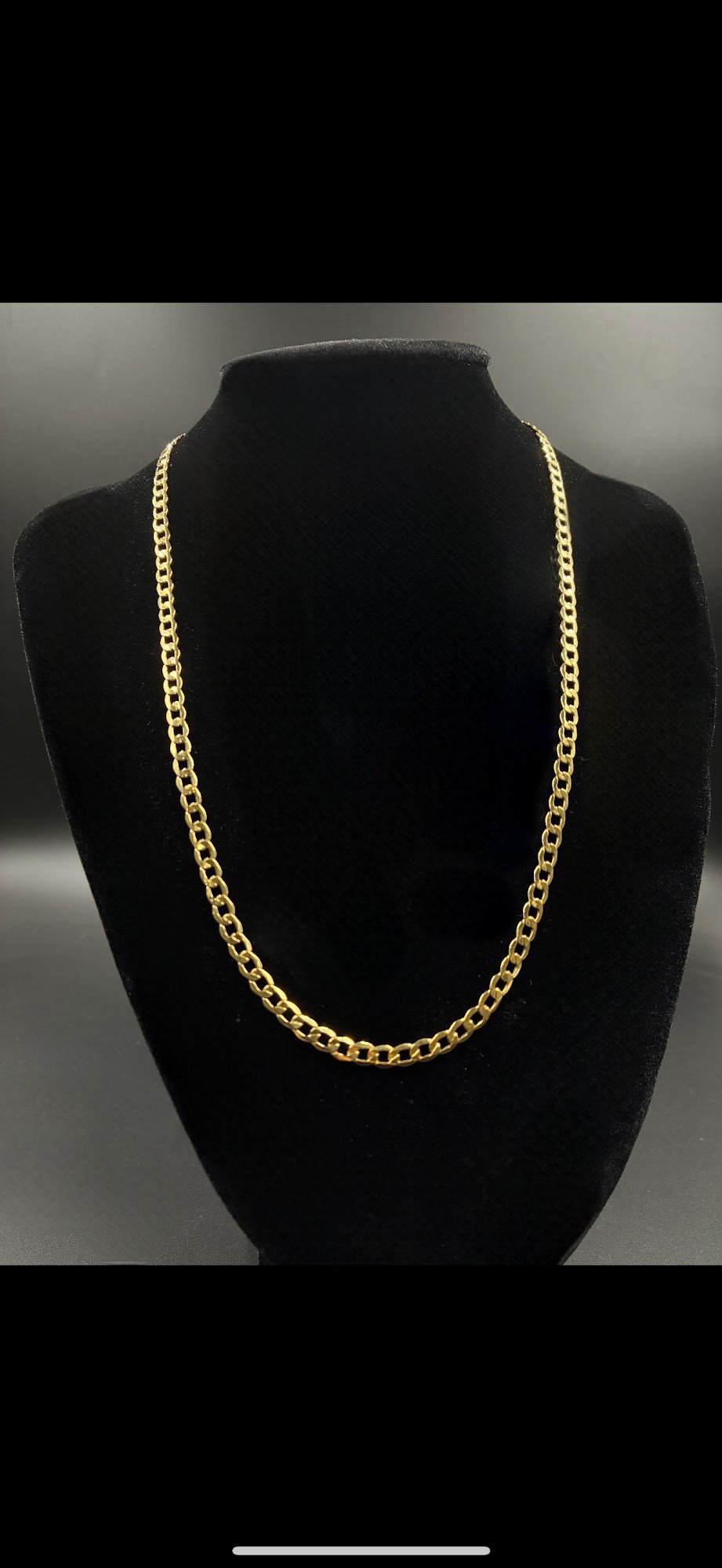 10k gold curb chain