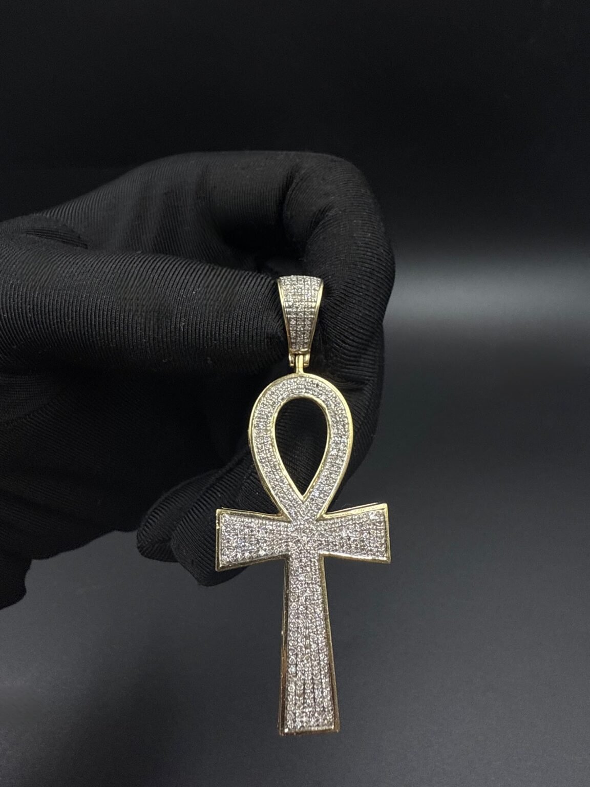 10k gold diamond cross