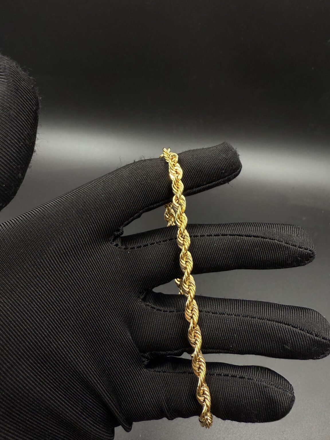 10k gold rope bracelet