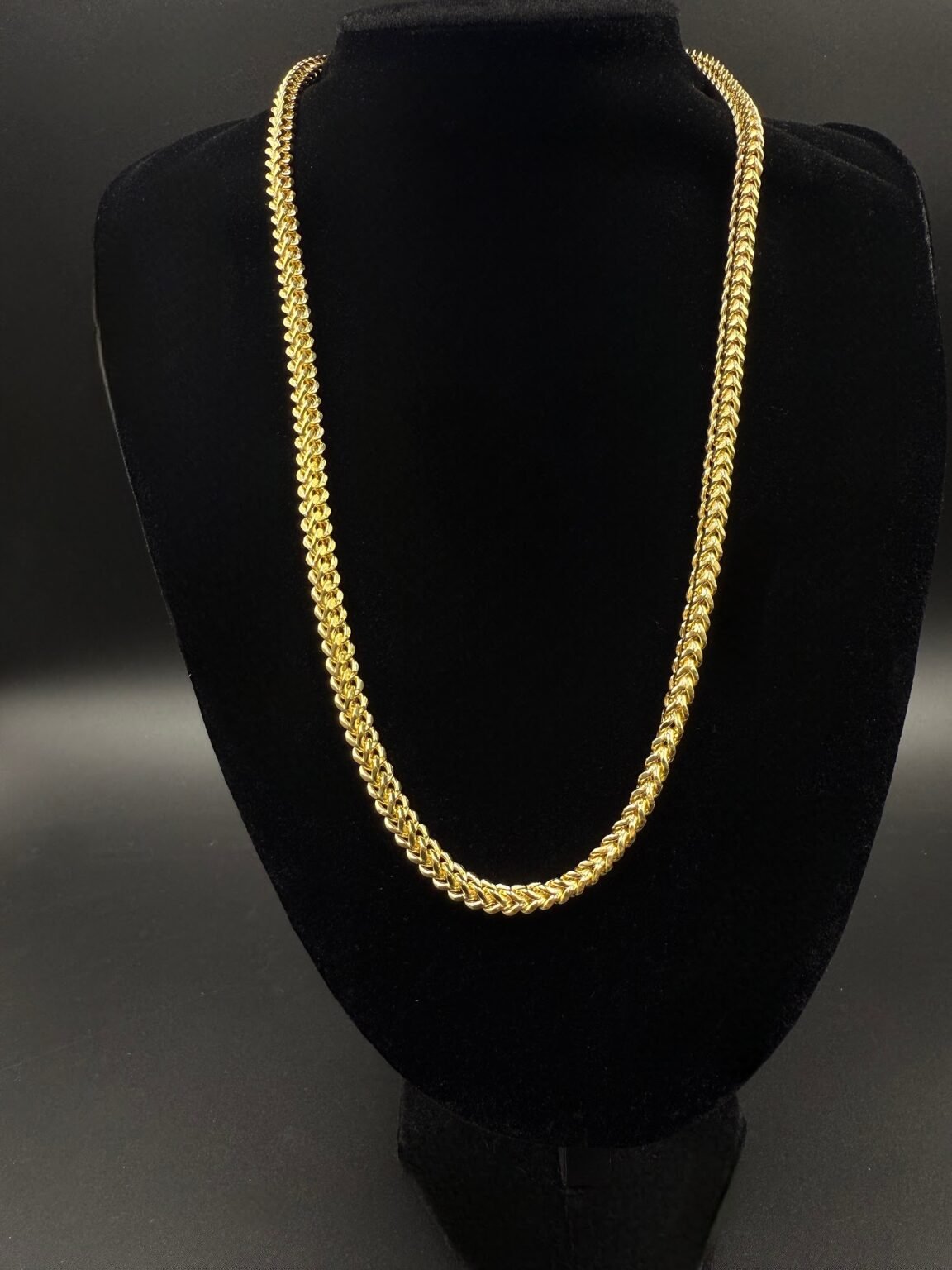 10k gold semi solid Franco chain