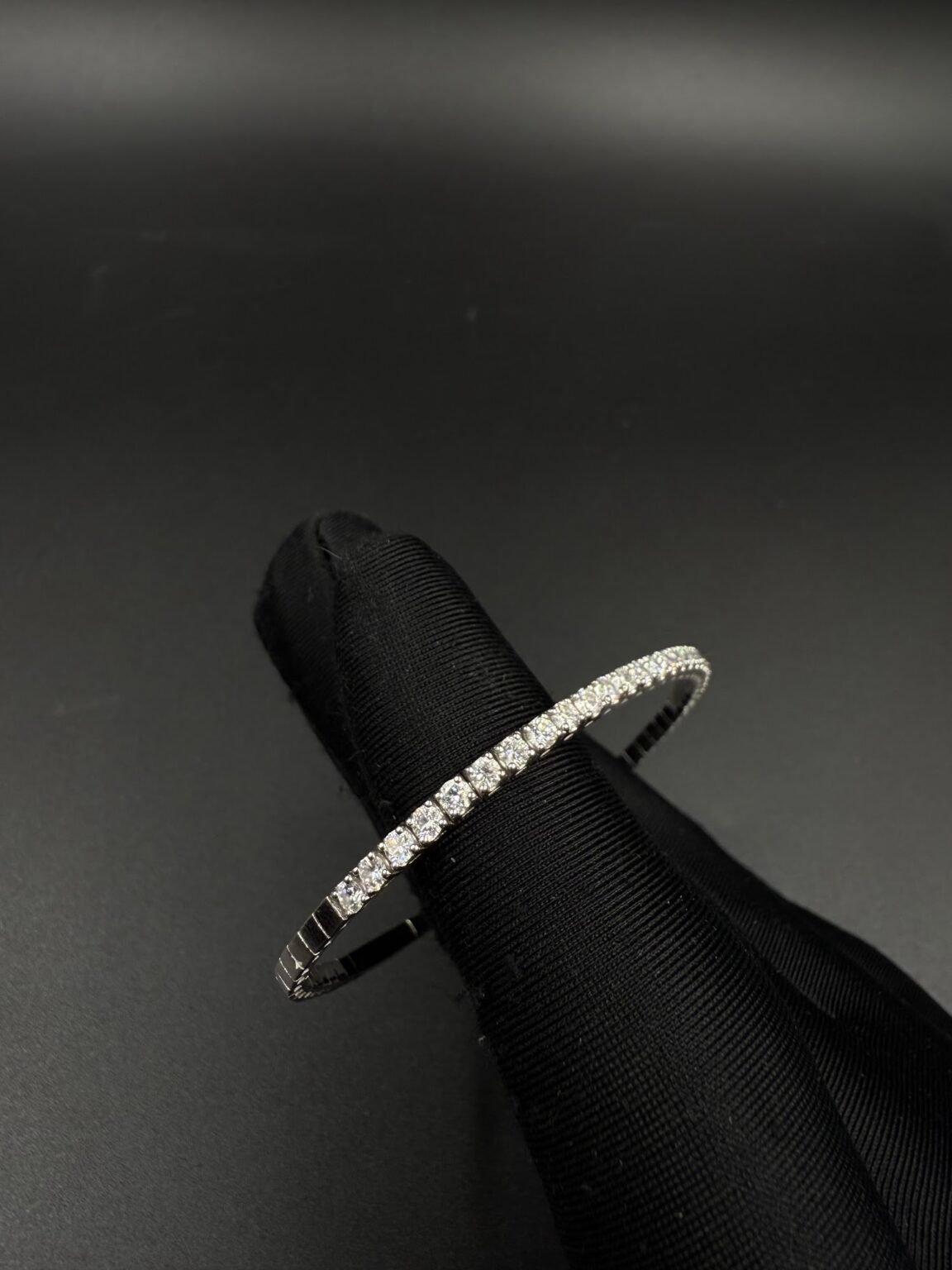 14k gold lab diamond bangle