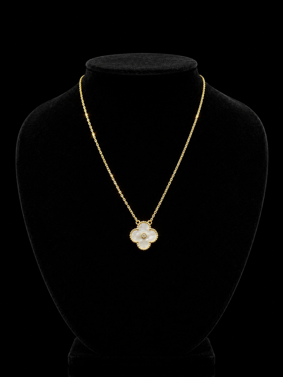 10k gold clover set