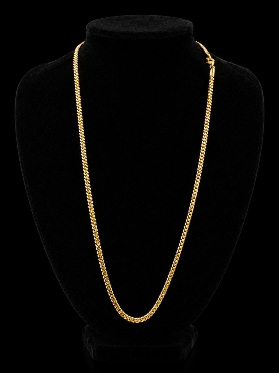 3mm 10k gold Franco chain