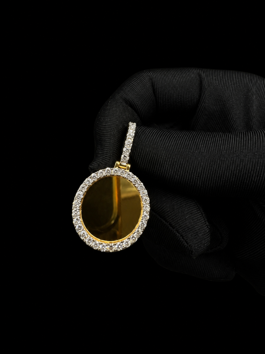 10k gold lab diamond memorial pendant