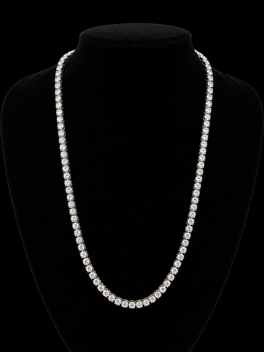 4.3mm moissanite tennis chain