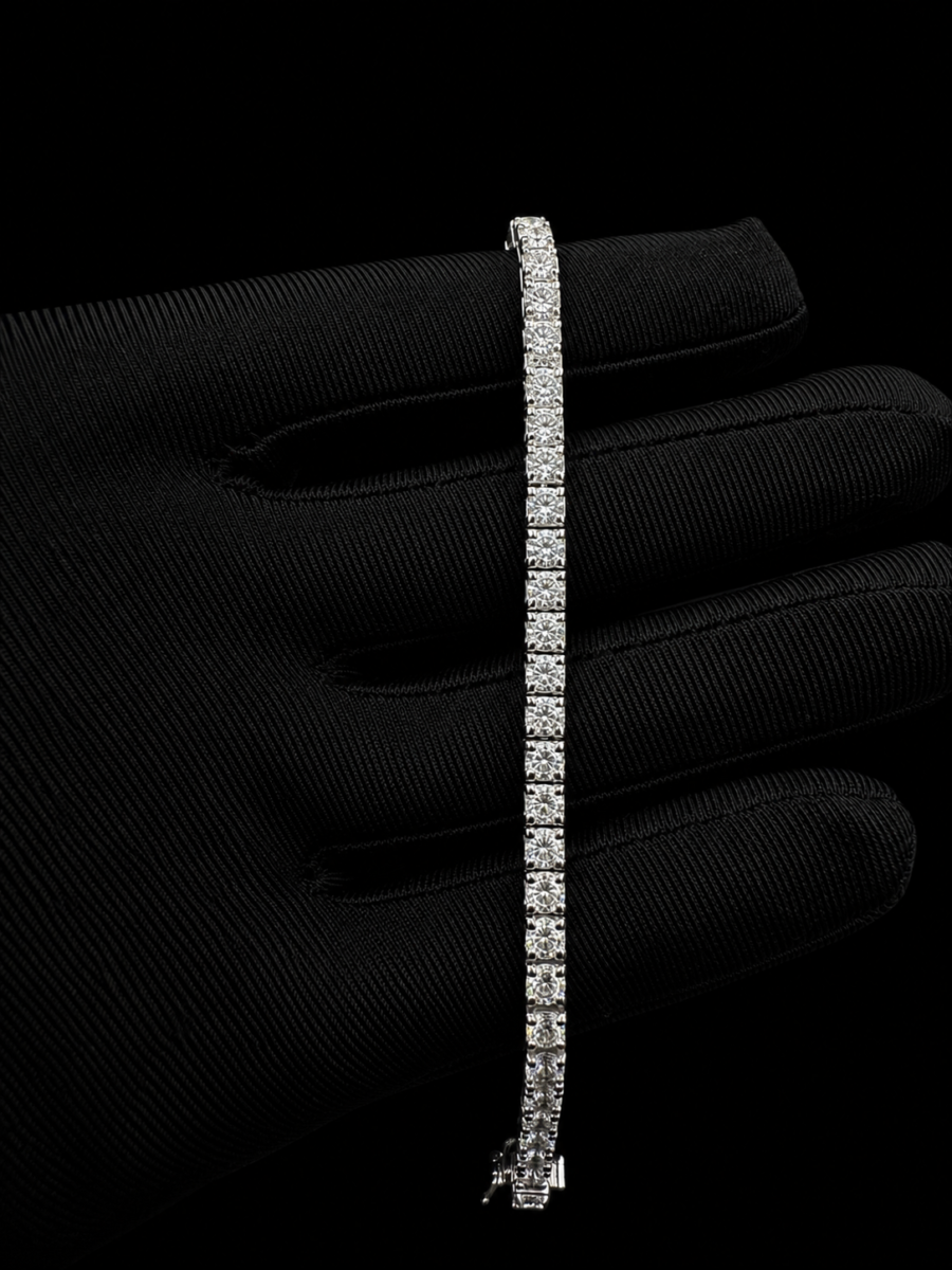 7.7ct lab diamond tennis bracelet