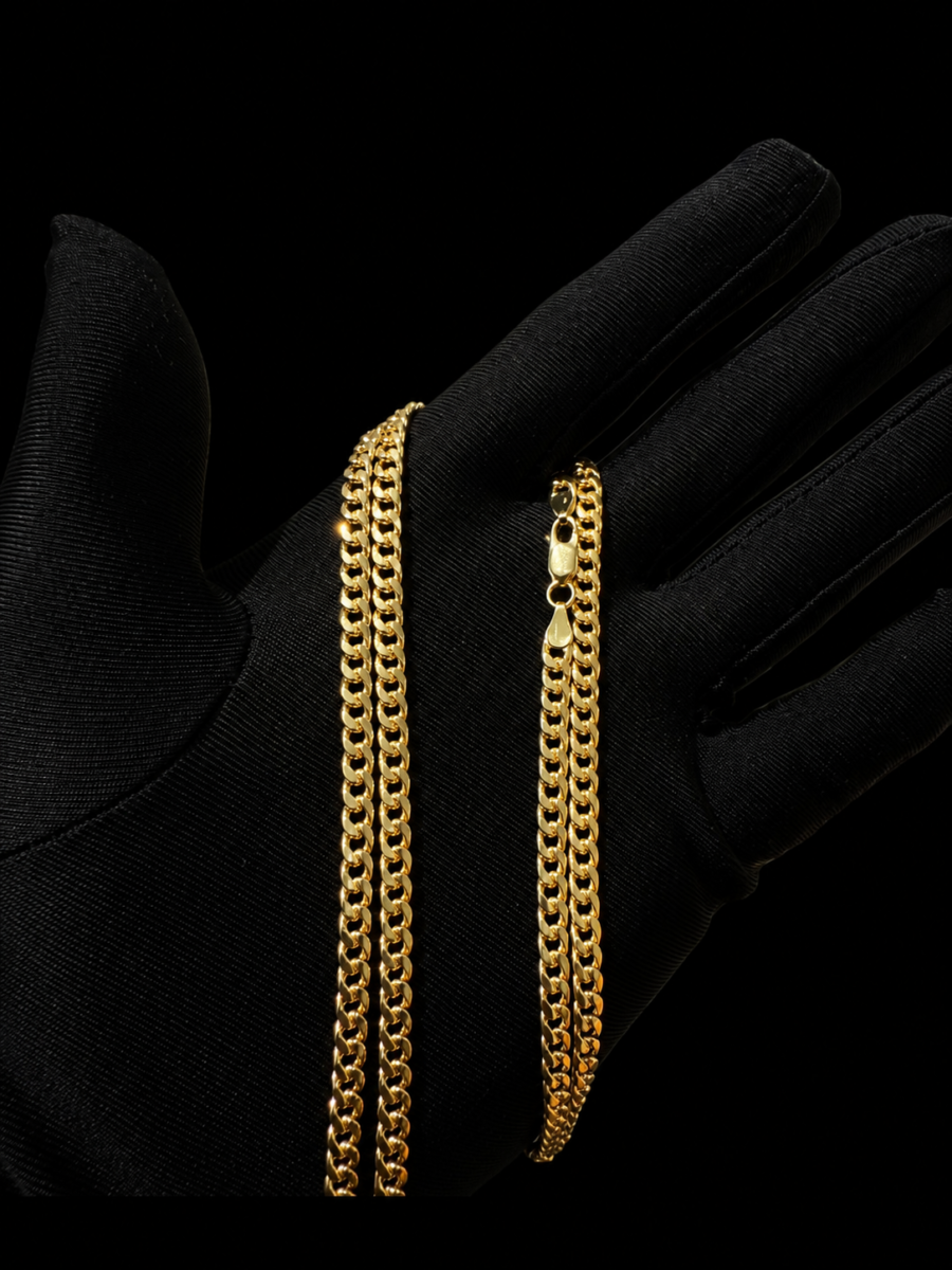 10k gold 4.8mm Cuban chain 20inch