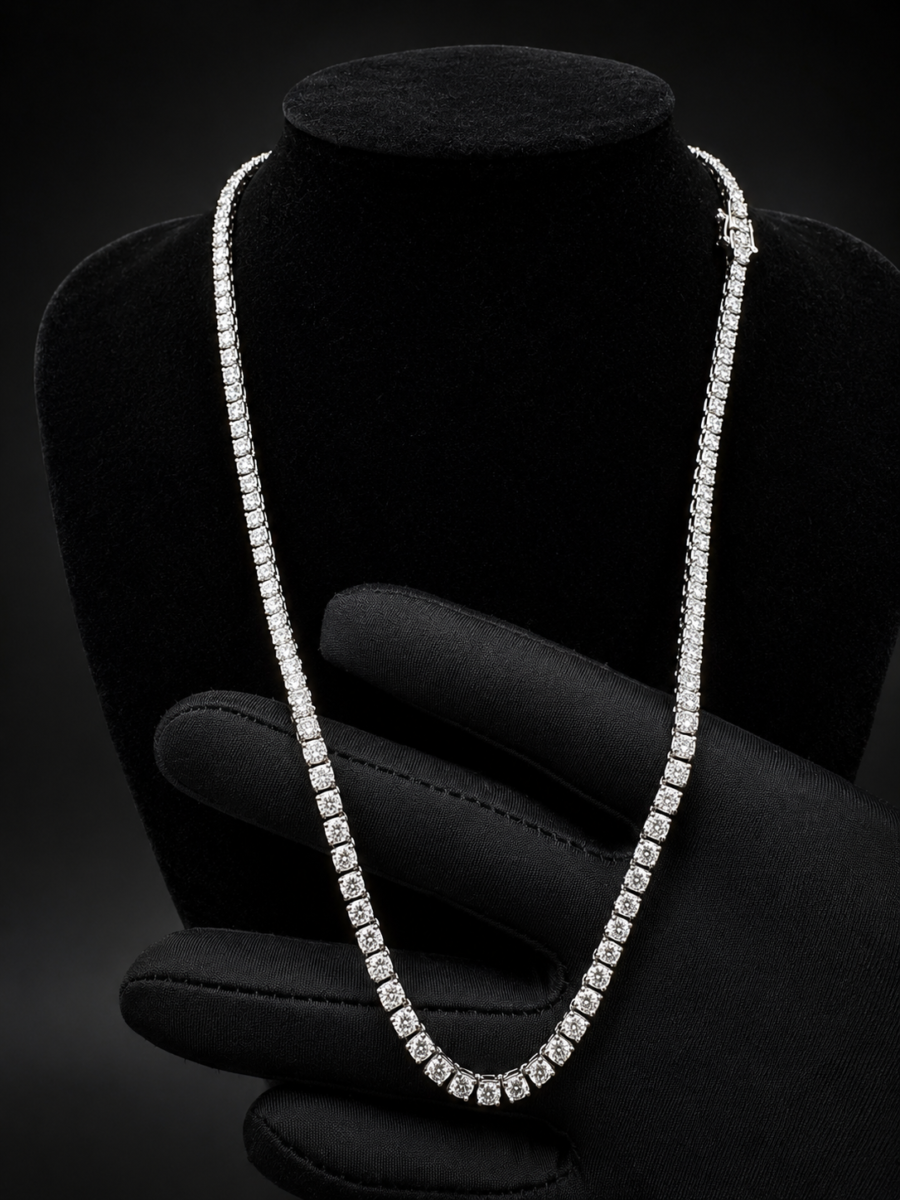 20ct lab diamond tennis chain