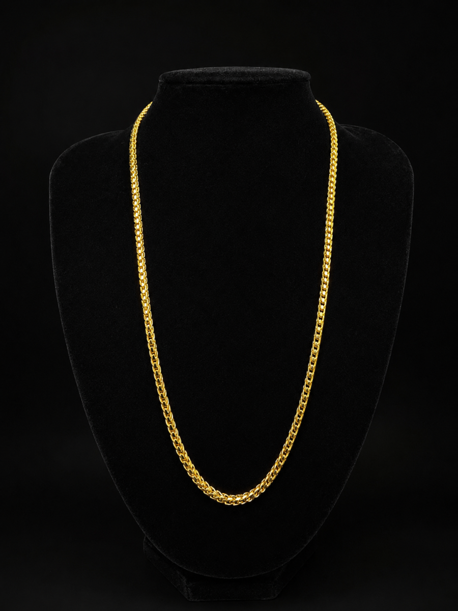 Silver and gold plated Franco chain
