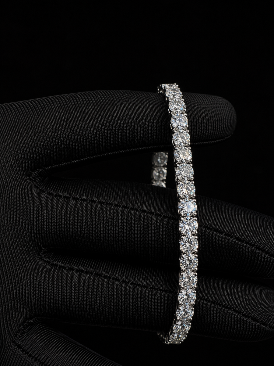 14k gold 35 pointer lab diamond bracelet