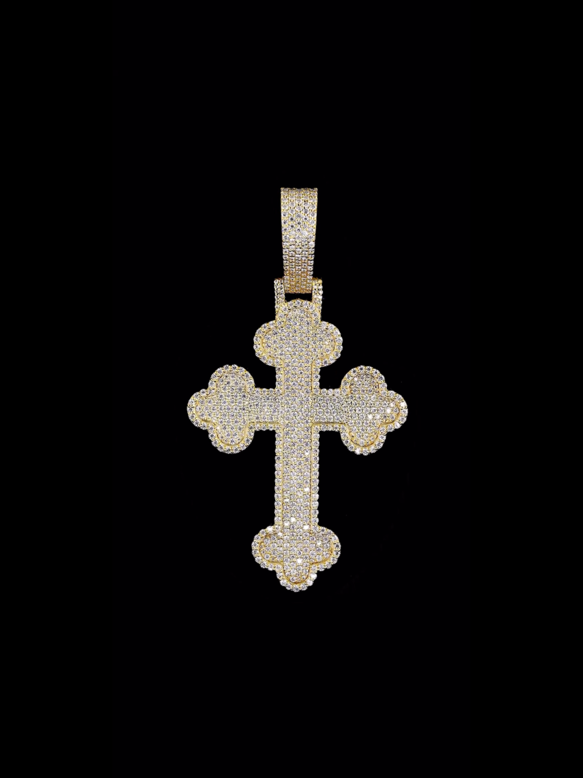 Diamond cross pendant