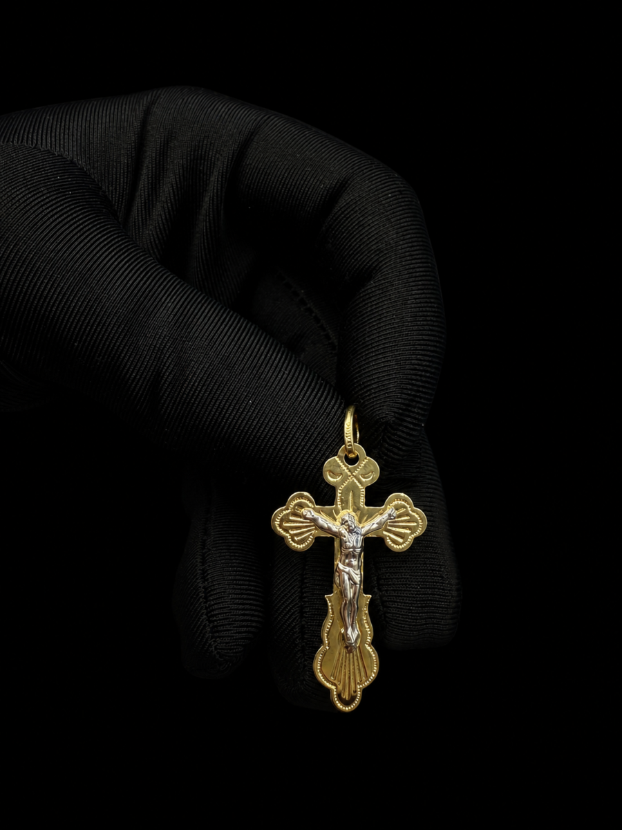 10k gold cross pendant