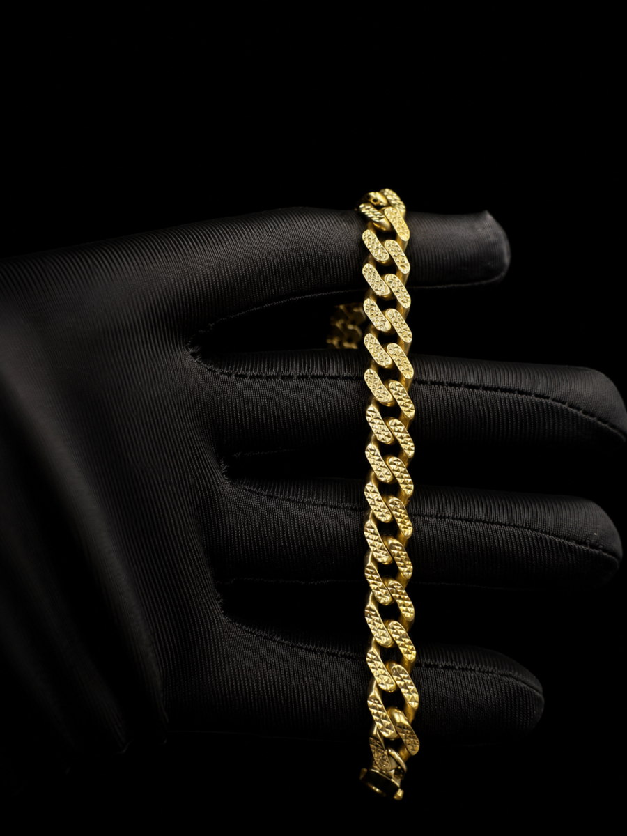 10k gold Monaco bracelet