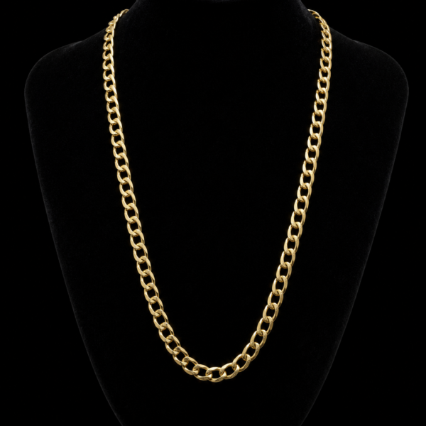 10k gold 6mm curb chain