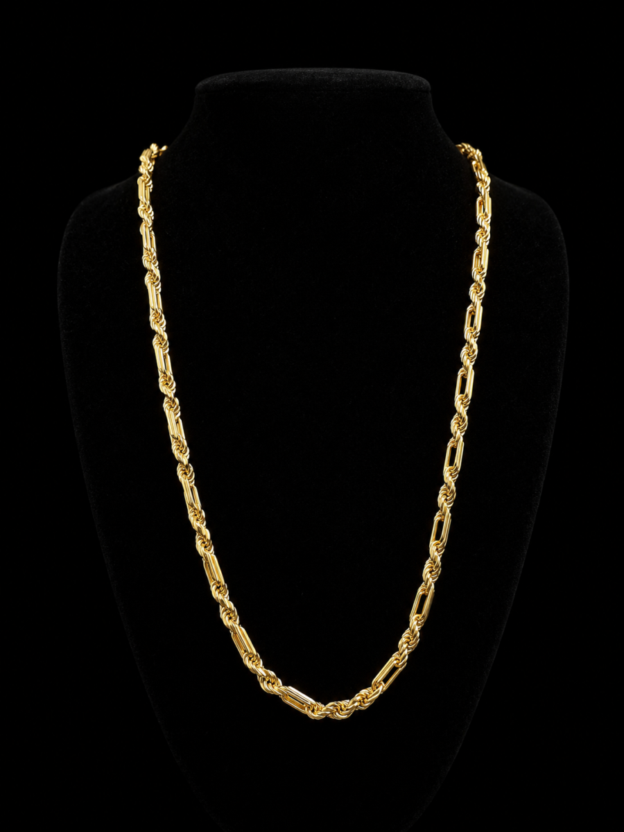 10k gold 5mm Milano chain